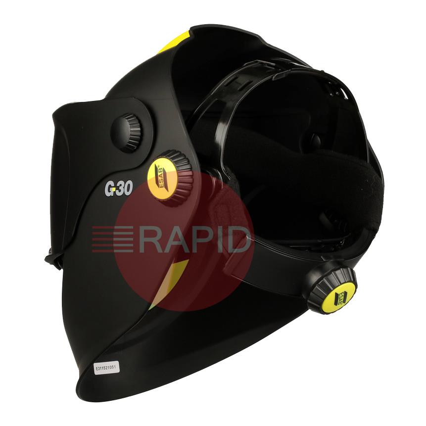 0700000430  ESAB G30 Flip-up Weld & Grind Helmet with 155 x 170mm Shade #10 Passive Lens